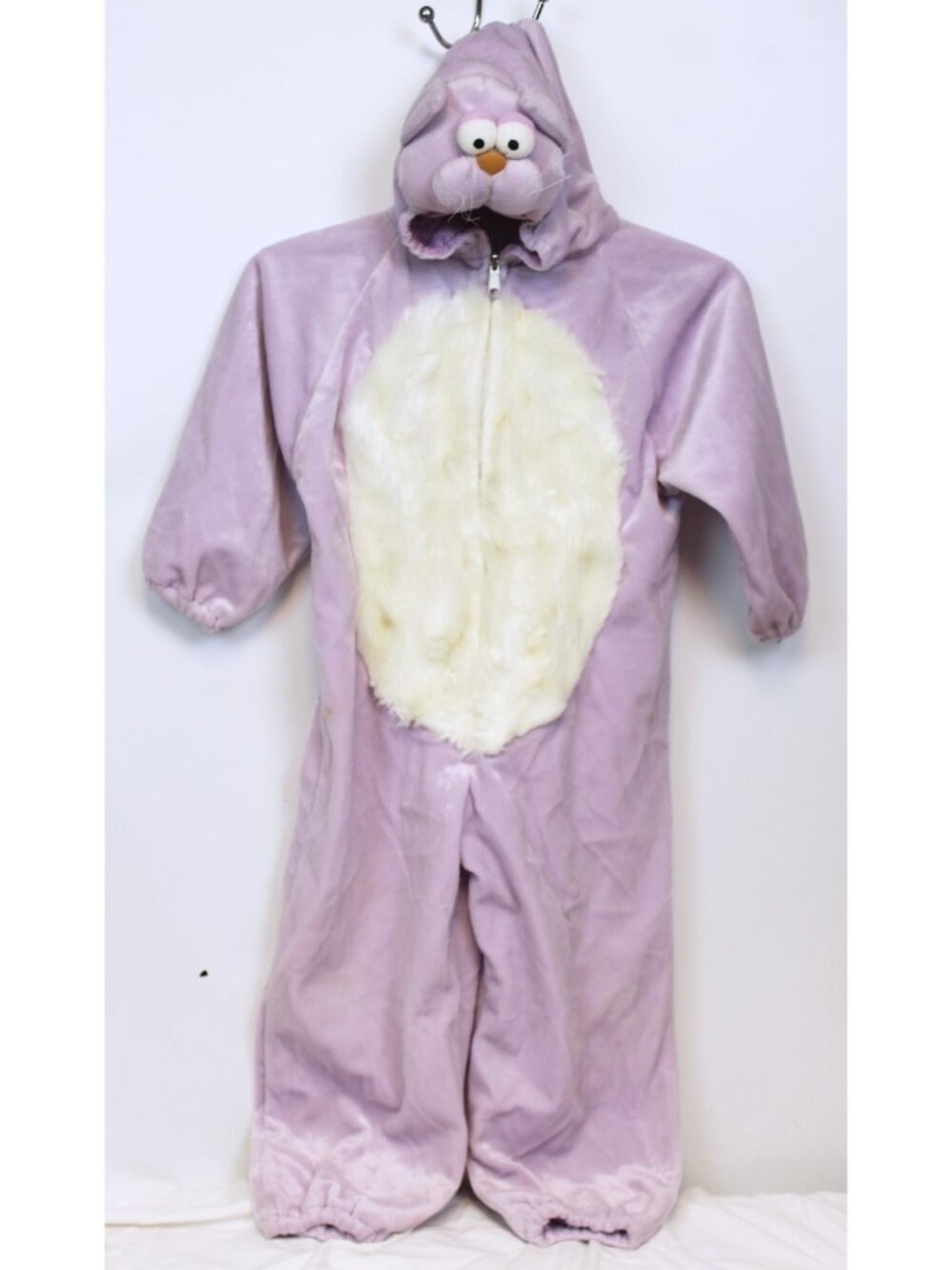 Chosun Lavender Cat Costume Full Jumpsuit Hood sz 3-5 Med 1pc Purple Soft Warm